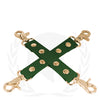 Spartacus PU Hog Tie w/Gold Hardware