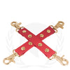 Spartacus PU Hog Tie w/Gold Hardware