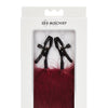 Sex & Mischief Enchanted Feather Nipple Clamps - Burgundy