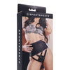 Saffron High Waisted Strap-On Corset - Black