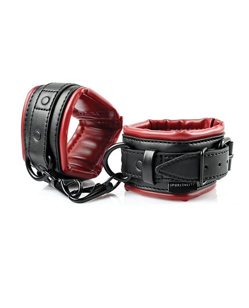 Saffron Hog Tie & Cuff Set - Red/Black