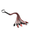 Saffron Braided Flogger - Red/Black