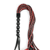 Saffron Braided Flogger - Red/Black