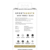 Sportsheets 8" Banx Ribbed Hollow Silicone Sheath Dildo - Black
