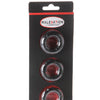 MALESATION Stretchy Cock Rings - Pack of 3 Black