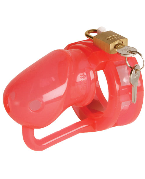 MALESATION Silicone Penis Cage Small - Red