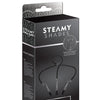 Steamy Shades Y-Style Deluxe Beaded Nipple Clamps - Black/Silver
