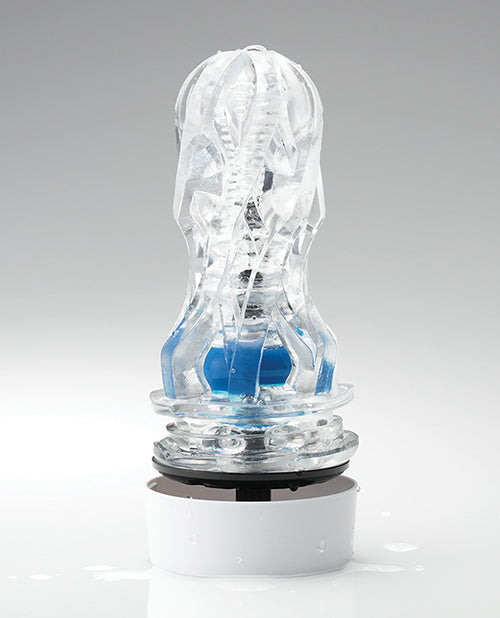 Tenga Aero Dial-Operated Suction Control Masturbator - Cobalt Ring
