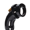 The Curve 3 3/4" Curved Cock Cage & Lock Set  - Black