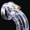 The Curve 3 3/4" Curved Cock Cage & Lock Set - Clear