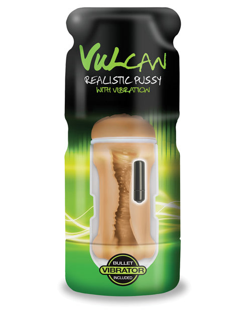 Vulcan Realistic Pussy w/Vibration - Mocha