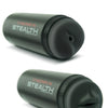 CyberSkin Stealth Dual Stroker Mouth & Anal - Black
