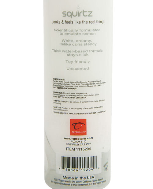 Squirtz Cum Lube - 6.3 oz Unscented