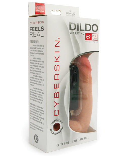 CyberSkin 6" Vibrating Cyber Cock