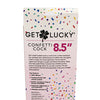 Get Lucky 8.5" Real Skin Confetti Cock - Multi Color