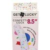 Get Lucky 8.5" Real Skin Confetti Cock - Multi Color