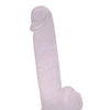 Get Lucky 8.5" Real Skin Glitter Dick - Clear
