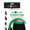 Get Lucky Strap On Boxers - M-L Black/Green