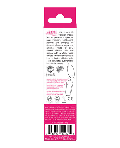 VeDO AMI Remote Control Bullet - Assorted Colors