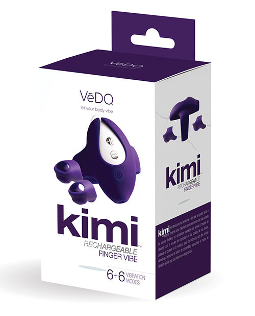 VeDO Kimi Dual Finger Vibe w/Remote Control - Deep Purple