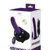 VeDO Strapped Rechargeable Vibrating Strap On - Deep Purple