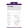VeDO Strapped Rechargeable Vibrating Strap On - Deep Purple