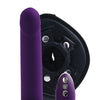 VeDO Strapped Rechargeable Vibrating Strap On - Deep Purple
