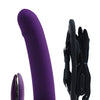 VeDO Strapped Rechargeable Vibrating Strap On - Deep Purple