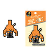 '=Wood Rocket Box Brown: Dusty Bong Enamel Pin