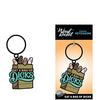Wood Rocket Eat A Bag of Dicks Keychain - Tan