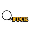 Wood Rocket Fuck Keychain - Gold