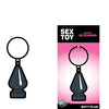 Wood Rocket Butt Plug Keychain - Black