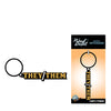 Wood Rocket They/Them Keychain - Black/Gold
