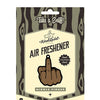 Wood Rocket Middle Finger Brown Air Freshener - Cologne