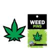 Wood Rocket Weed Pot Leaf Pin - Green