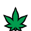 Wood Rocket Weed Pot Leaf Pin - Green