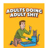 Wood Rocket Adults Doing Adult Shit Coloring Book
