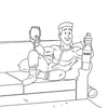 Wood Rocket Adults Doing Adult Shit Coloring Book
