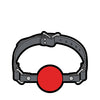 Wood Rocket Sex Toy Ball Gag Pin - Grey/Red