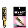 Wood Rocket Sex Toy Daddy Paddle Pin - Gold