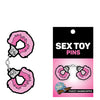 Wood Rocket Sex Toy Fuzzy Pink Handcuffs Pin - Pink