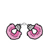 Wood Rocket Sex Toy Fuzzy Pink Handcuffs Pin - Pink
