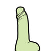 Wood Rocket Sex Toy Dildo Pin - Glow in the Dark