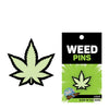 Wood Rocket Weed Pot Leaf Pin - Glow in the Dark