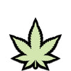 Wood Rocket Weed Pot Leaf Pin - Glow in the Dark