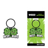 Wood Rocket Weed Best Buds Keychain - Green