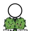 Wood Rocket Weed Best Buds Keychain - Green