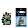 Wood Rocket Porn Eat a Bag of Dicks Pin - Tan
