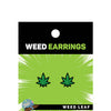 Wood Rocket Weed Earrings - Green