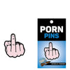 Wood Rocket Middle Finger Pin - Ivory